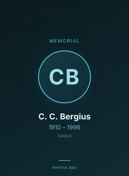 Memorial portrait of C. C. Bergius