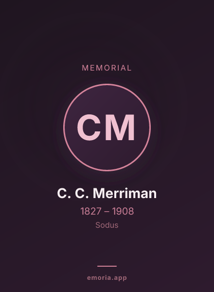 Memorial portrait of C. C. Merriman
