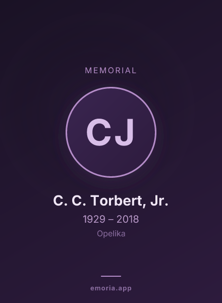 Memorial portrait of C. C. Torbert, Jr.