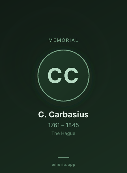 Memorial portrait of C. Carbasius