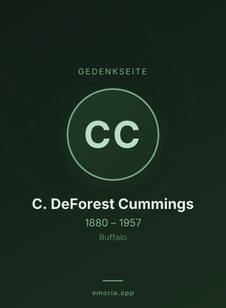 Gedenkportrait von C. DeForest Cummings