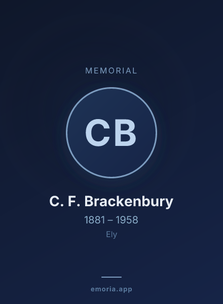 Memorial portrait of C. F. Brackenbury