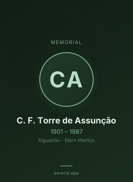 Memorial portrait of C. F. Torre de Assunção