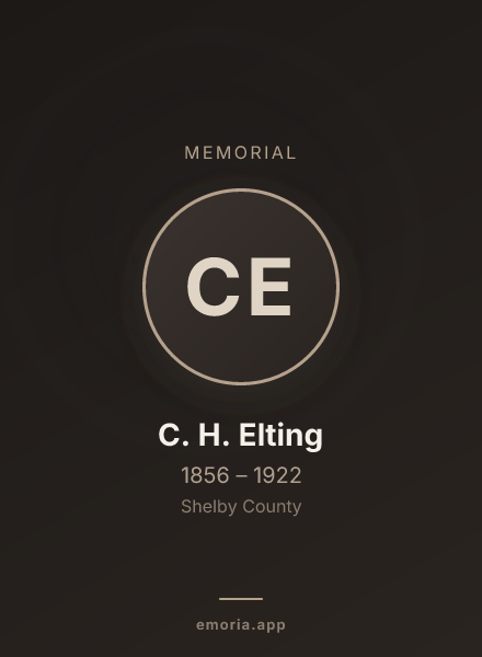 Memorial portrait of C. H. Elting
