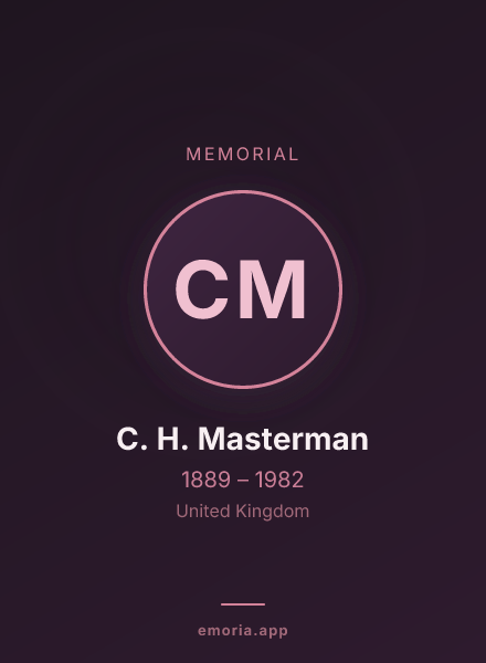 Memorial portrait of C. H. Masterman