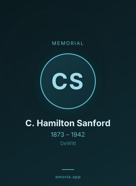 Memorial portrait of C. Hamilton Sanford