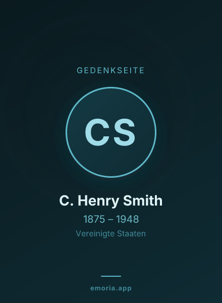 Gedenkportrait von C. Henry Smith