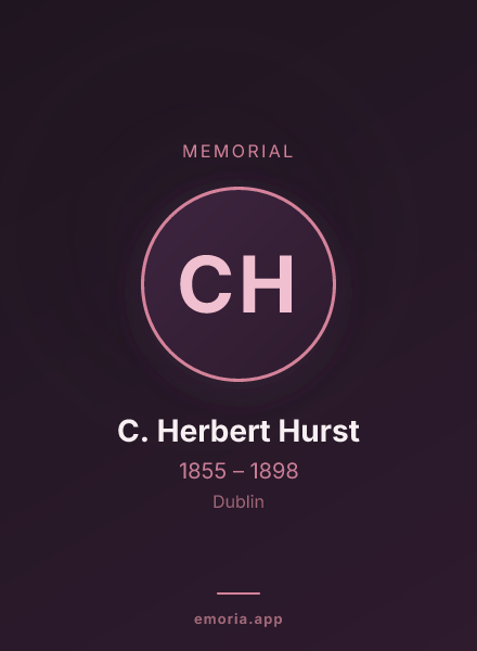 Memorial portrait of C. Herbert Hurst