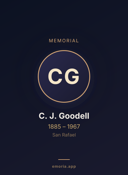 Memorial portrait of C. J. Goodell