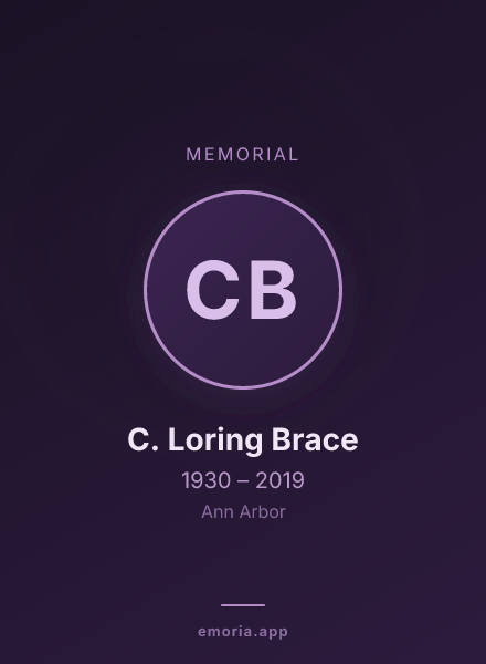 Memorial portrait of C. Loring Brace