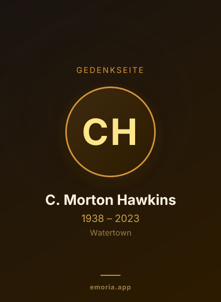 Gedenkportrait von C. Morton Hawkins