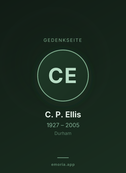 Gedenkportrait von C. P. Ellis