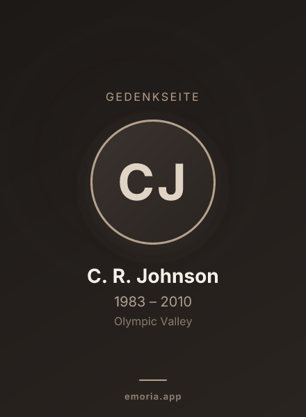 Gedenkportrait von C. R. Johnson