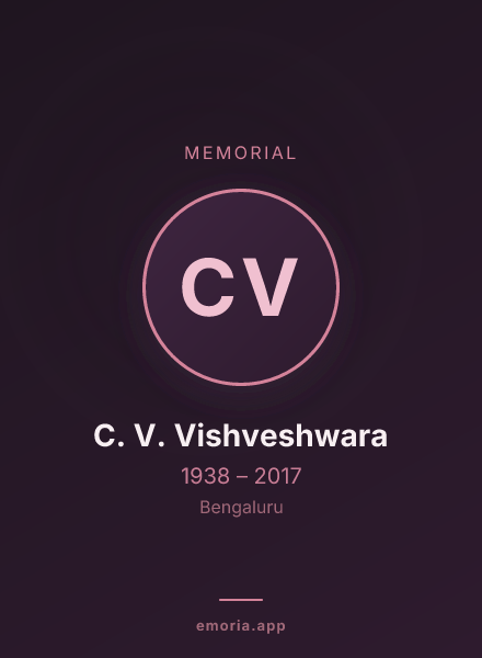 Memorial portrait of C. V. Vishveshwara
