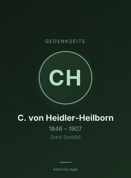 Gedenkportrait von C. von Heidler-Heilborn