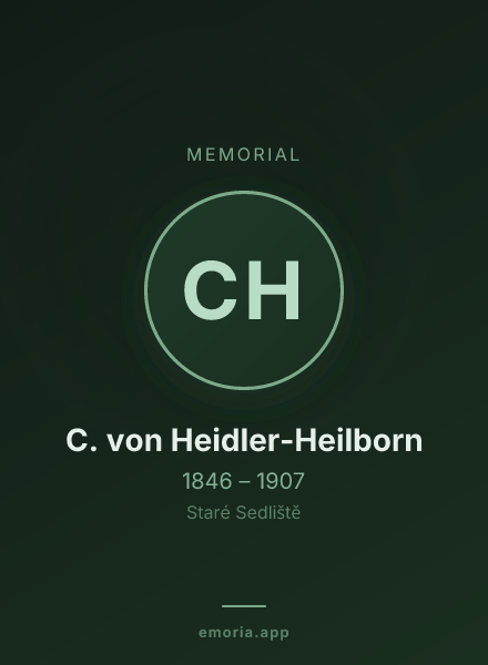 Memorial portrait of C. von Heidler-Heilborn