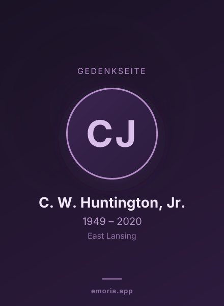 Gedenkportrait von C. W. Huntington, Jr.