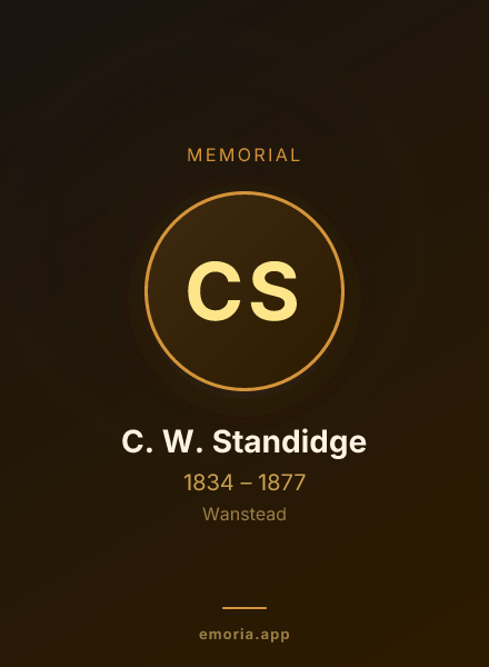 Memorial portrait of C. W. Standidge