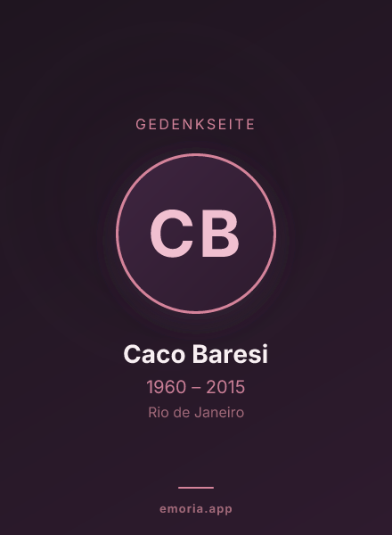Gedenkportrait von Caco Baresi