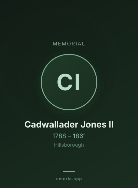 Memorial portrait of Cadwallader Jones II