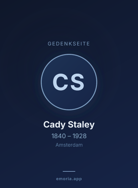 Gedenkportrait von Cady Staley
