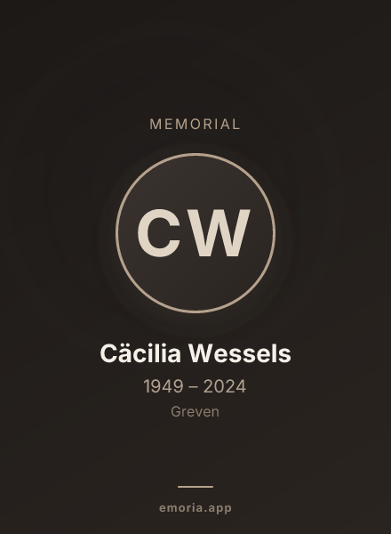 Memorial portrait of Cäcilia Wessels