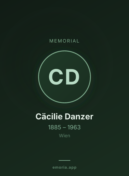 Memorial portrait of Cäcilie Danzer