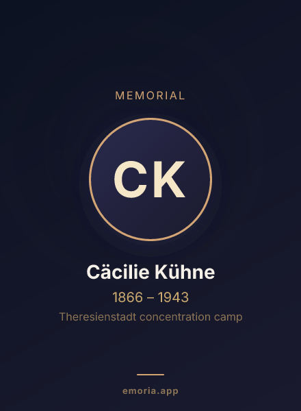 Memorial portrait of Cäcilie Kühne