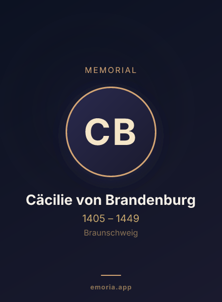 Memorial portrait of Cäcilie von Brandenburg