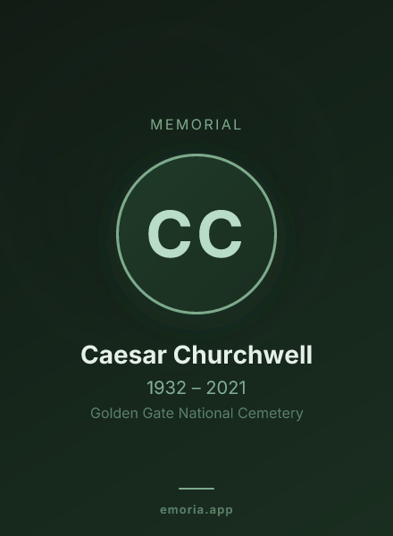 Memorial portrait of Caesar Churchwell