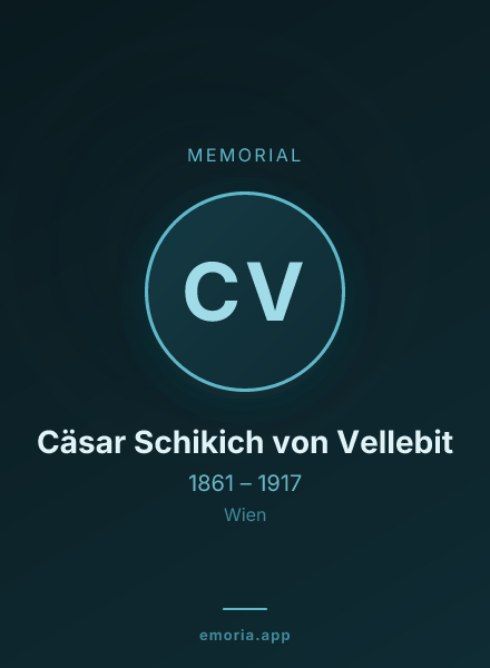 Memorial portrait of Cäsar Schikich von Vellebit