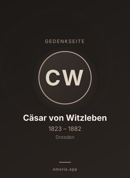 Gedenkportrait von Cäsar von Witzleben