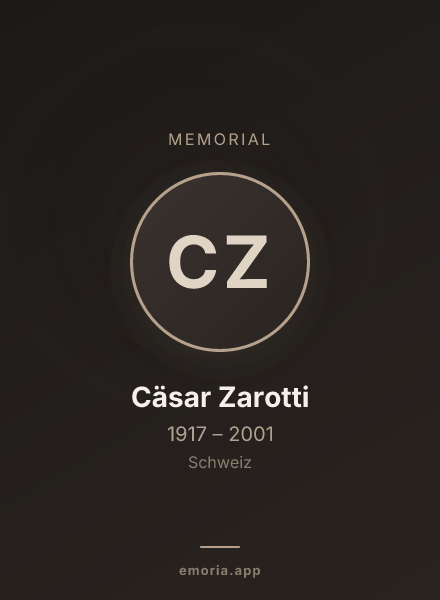 Memorial portrait of Cäsar Zarotti