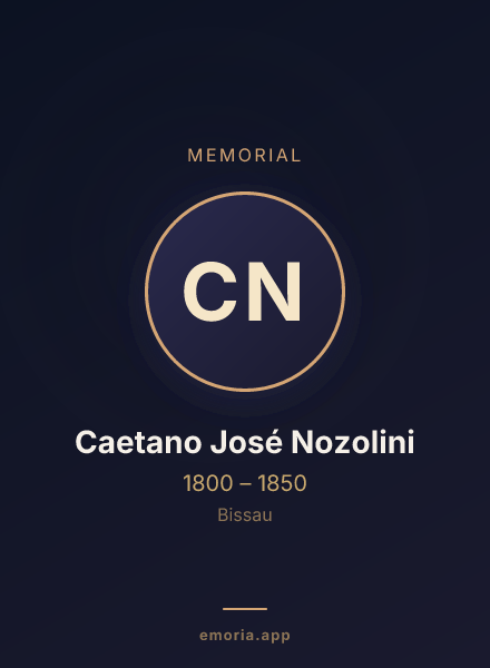 Memorial portrait of Caetano José Nozolini