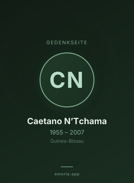 Gedenkportrait von Caetano N’Tchama