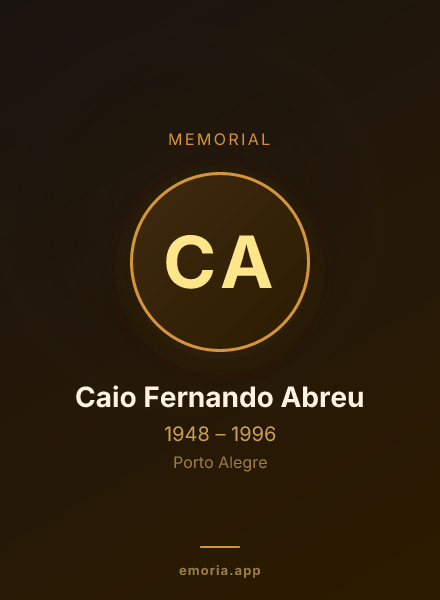 Memorial portrait of Caio Fernando Abreu