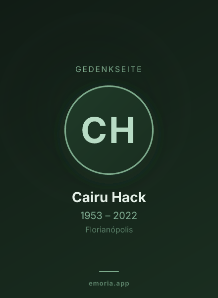 Gedenkportrait von Cairu Hack