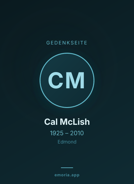 Gedenkportrait von Cal McLish