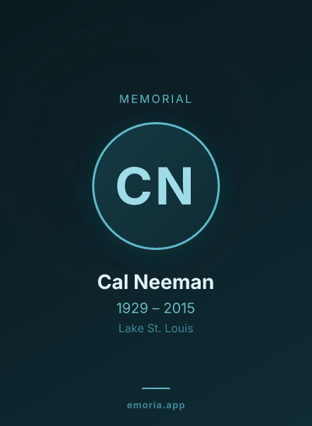 Memorial portrait of Cal Neeman