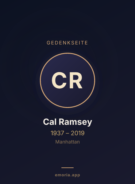 Gedenkportrait von Cal Ramsey