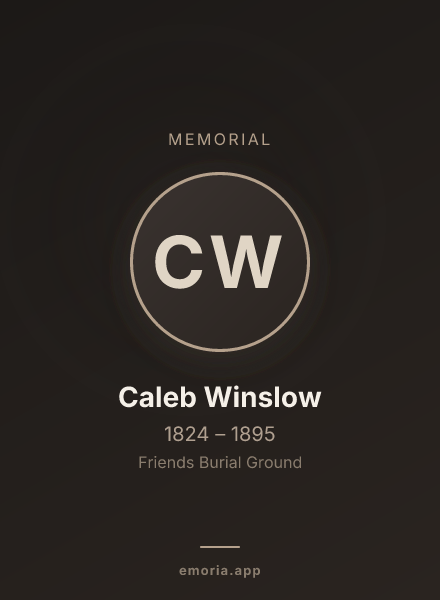 Memorial portrait of Caleb Winslow