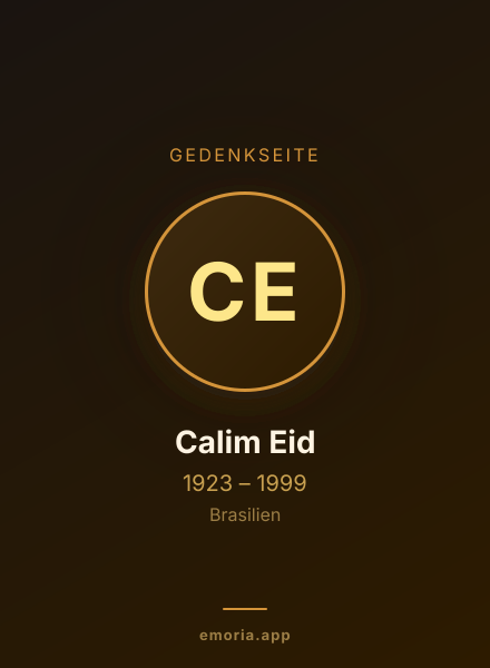 Gedenkportrait von Calim Eid