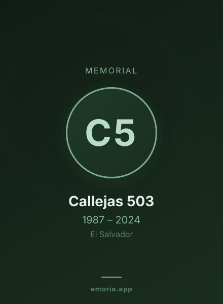 Memorial portrait of Callejas 503