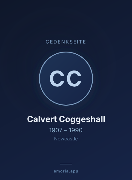 Gedenkportrait von Calvert Coggeshall