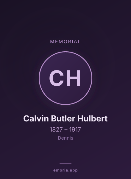 Memorial portrait of Calvin Butler Hulbert