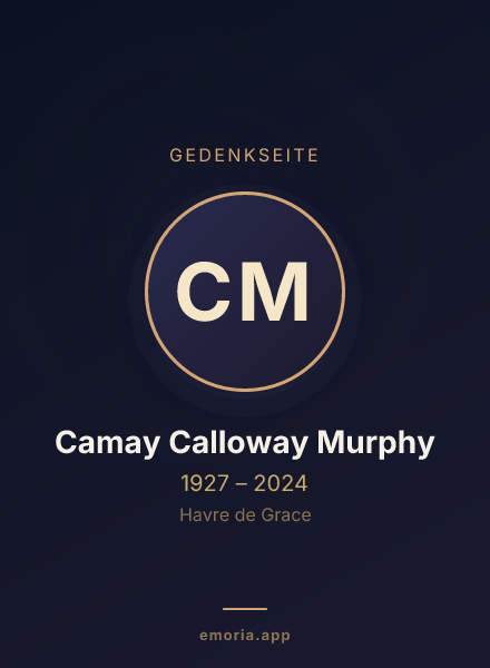Gedenkportrait von Camay Calloway Murphy