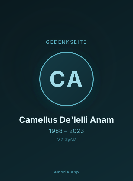 Gedenkportrait von Camellus De'lelli Anam