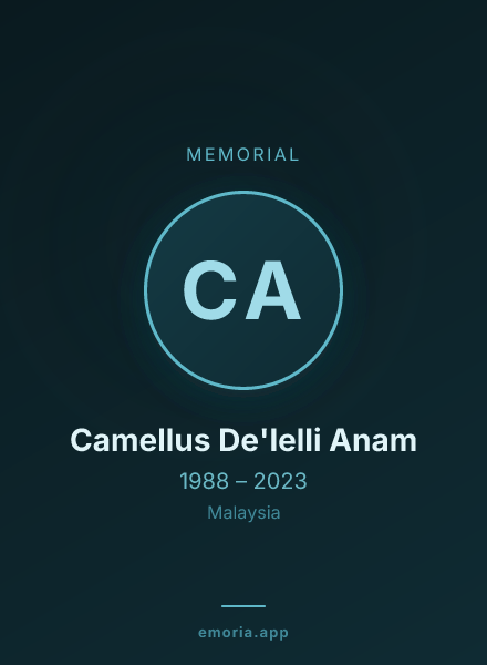 Memorial portrait of Camellus De'lelli Anam
