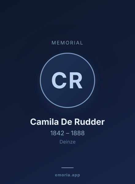 Memorial portrait of Camila De Rudder