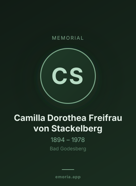 Memorial portrait of Camilla Dorothea Freifrau von Stackelberg